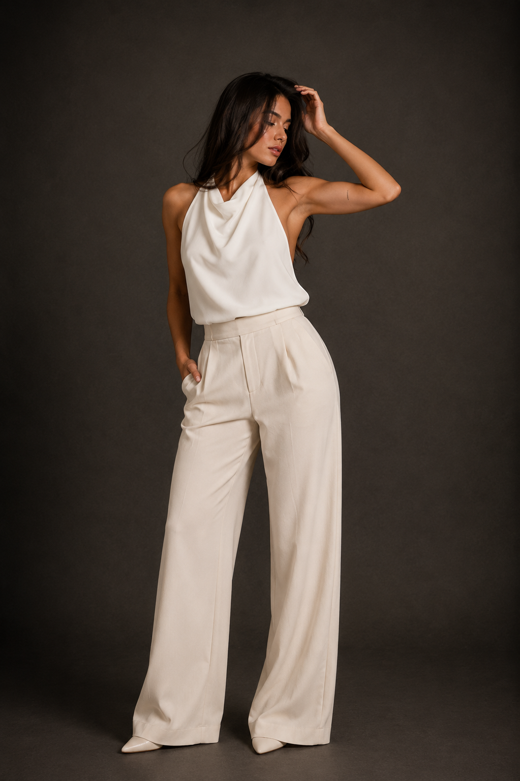 Top Satinado Halter – Sexy & Elegante