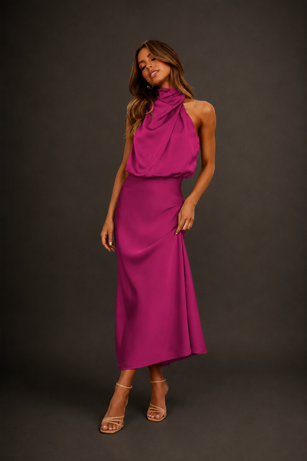 Violet™ | Vestido Sahara con Capas Elegantes