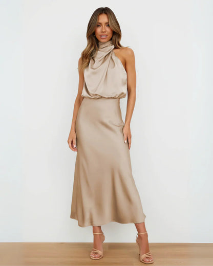 Violet™ | Vestido Sahara con Capas Elegantes