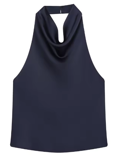 Top Satinado Halter – Sexy & Elegante