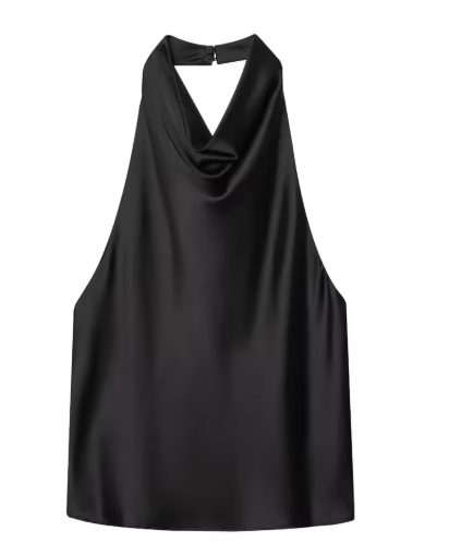 Top Satinado Halter – Sexy & Elegante