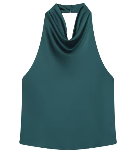 Top Satinado Halter – Sexy & Elegante