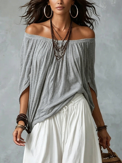 Isabella | Conjunto Boho Fluido con Pantalón Farol
