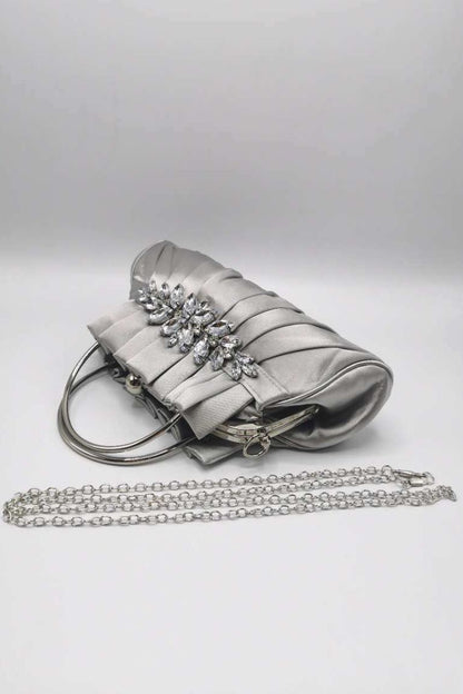 Bolso Clutch Renata Plateado
